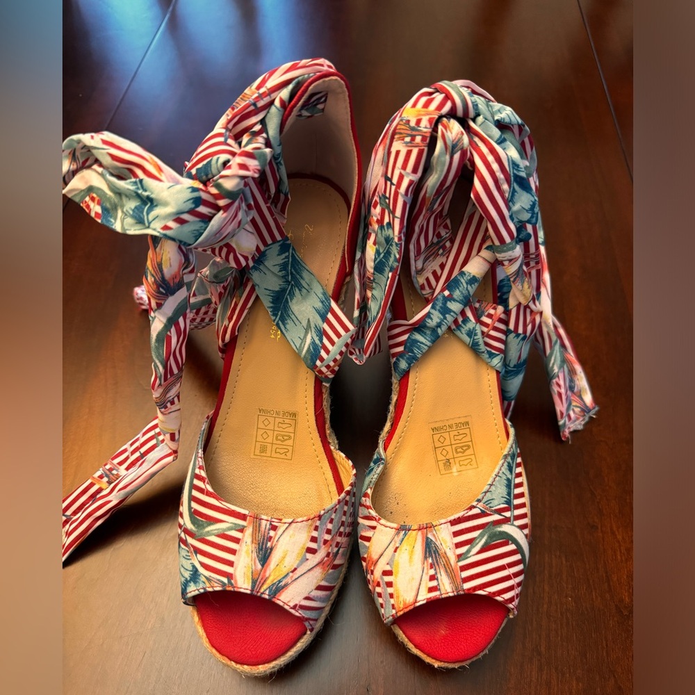 Vintage Havana Platform Espadrille Wedge Sandals